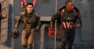 Captain America: Brave New World clips feature discussion of the Avengers and a bone-cracking fight sequence