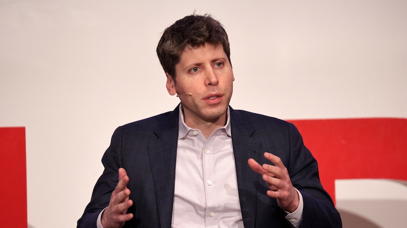 Sam Altman, cofondateur et PDG de OpenAI, lors d'une table-ronde à Berlin.