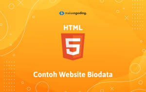 Contoh website html biodata sederhana