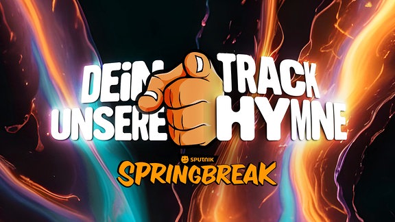 Bunte Grafik zur Kampagne "SPUTNIK SPRING BREAK - dein Track, unsere Hymne"