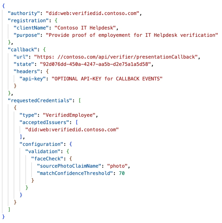 Code tutorial for developers to integrate Face Check.