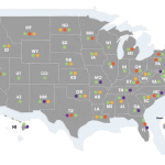 STEM awards displayed on a map by state