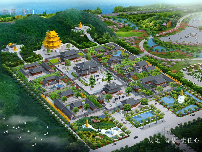 阿育王寺下院——万嵩禅寺设计施工
