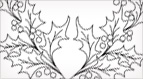 Hand Embroidery Pattern: Boughs of Holly
