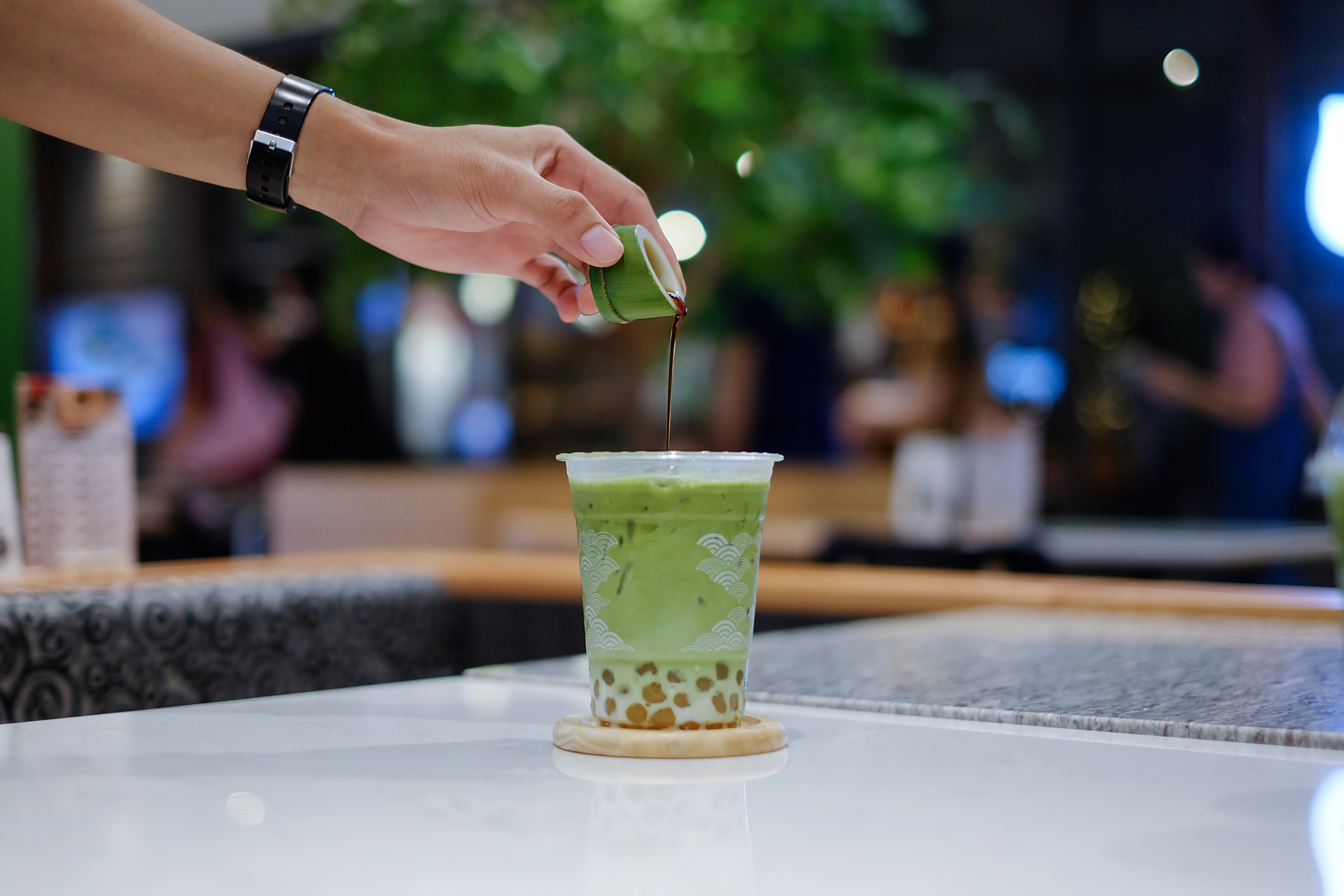 Recipe: Matcha Boba Coffee with O’s Bubble Instant Boba