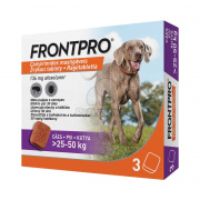 FRONTPRO® rágótabletta kutyáknak bolhák és kullancsok ellen 25–50 kg, L-es