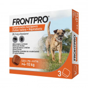 FRONTPRO® rágótabletta kutyáknak bolhák és kullancsok ellen 4–10 kg, S-es