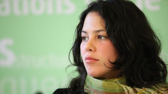 Severn Cullis-Suzuk, en 2011 à Paris, lors d'une conférence au ministère de l'Écologie.