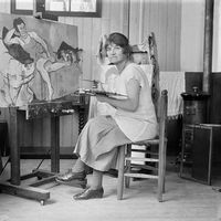 L'artiste peintre Suzanne Valadon (1926)