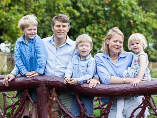 Parents and Children in Woodland scene Parents and Children in Woodland scene