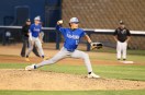 RAS-L-BASEBALLFINAL-03 Ramona High School junior pitcher Noel Bedia, pictured during the CIF Division III Championship game against Westview High School on Friday, May 29, at the University of San Diego, is one of the Bulldogs’ returning pitchers for next season. Bedia finished the year with a 7-1 record, a 2.83 ERA and 29 strikeouts, providing a strong presence on the mound throughout the season. (Stephanie Ogilvie)