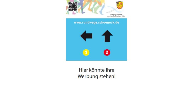 Schild Schöneck Rundwege