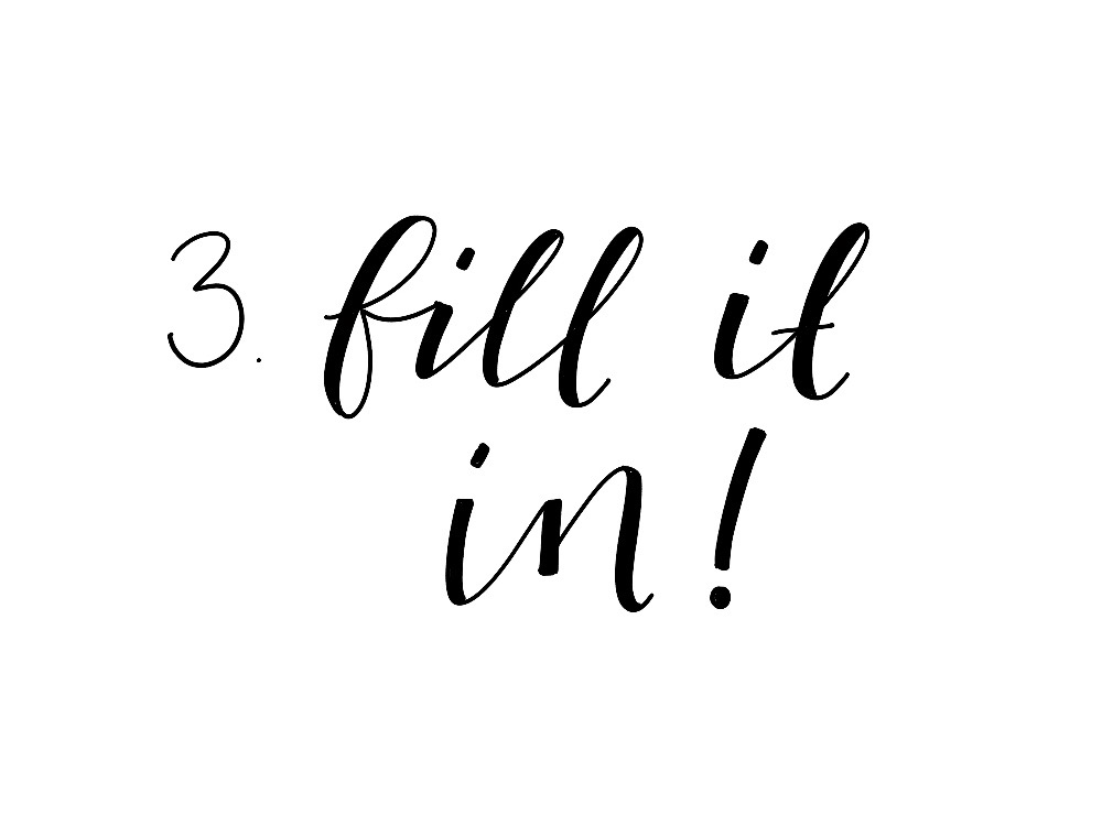 Faux Calligraphy- 3 steps to beautiful script lettering Faux calligraphy is a great place to start to learn hand-lettering. You can learn how to do it in just 3 simple steps! FREE PRINTABLE INCLUDED