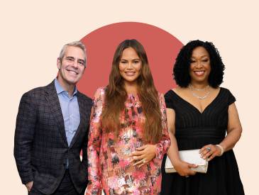 Andy Cohen, Chrissy Teigen, and Shonda Rhimes