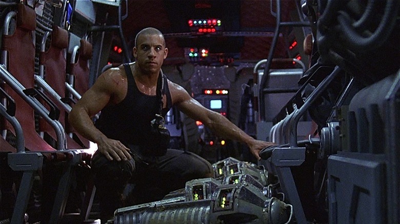 Riddick in spacecraft