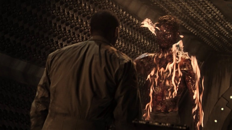 The Burning Man confronts Miller in Event Horizon