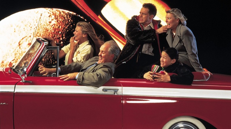 John Lithgow, Kristen Johnston, Joseph Gordon-Levitt, French Stewart and Jane Curtin in 3rd Rock from the Sun