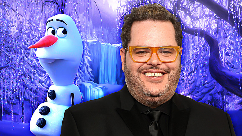 Olaf from Frozen and Josh Gad