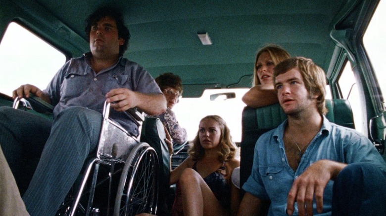  Paul A. Partain, Allen Danziger, Teri McMinn, Marilyn Burns, William Vail in The Texas Chain Saw Massacre