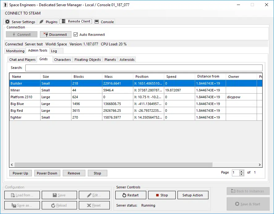Space Engineers Dedicated Servers
