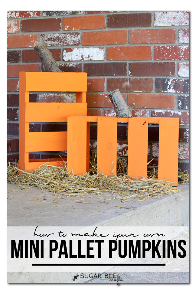 how to make your own mini pallet pumpkins