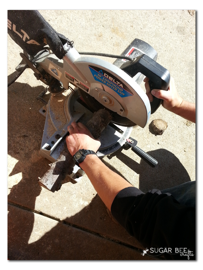 log chop saw