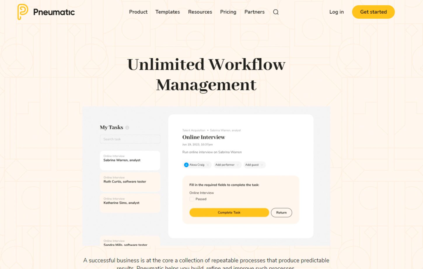 2. Pneumatic Workflow