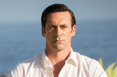 Jon Hamm as Don Draper in Mad Men series finale - Season 7, Episode 14