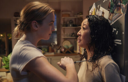 Villanelle (Jodie Comer) and Eve (Sandra Oh)