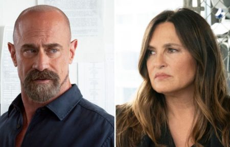 Christopher Meloni as Stabler, Mariska Hargitay as Benson in Law & Order SVU