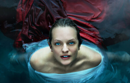 Elisabeth Moss as June Osborne in The Handmaid's Tale Season 5 key art