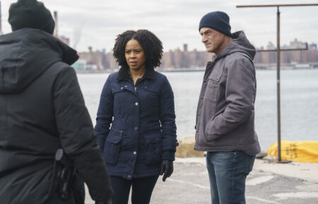 Danielle Moné Truitt and Christopher Meloni in 'Law & Order: Organized Crime' - Season 3