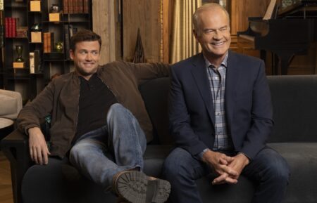 Jack Cutmore-Scott and Kelsey Grammer in 'Frasier'