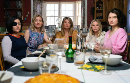 Sarah Greene, Anne-Marie Duff, Sharon Horgan, Eva Birthistle, Eve Hewson in 'Bad Sisters'