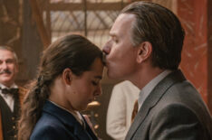 Beau Gadsdon as Sofia, Ewan McGregor as Count Rostov in the 'A Gentleman in Moscow' finale - 'Adieu'