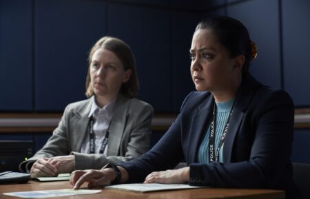 Gemma Whelan as Henderson and Parminder Nagra as Rachita in 'D.I. Ray' Season 2