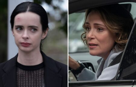 Krysten Ritter as Lucy and Keeley Hawes as Kira Manning in Orphan Black: Echoes Season 1, Episode 4