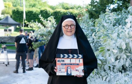 Lorna Watson on 'Sister Boniface Mysteries' Set