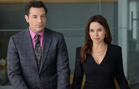 Lacey Chabert and Brennan Elliott in 'His & Hers'