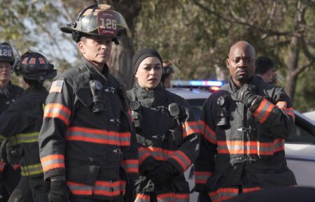 Rob Lowe as Owen, Natacha Karam as Marjan, and Brian Michael Smith as Paul — '9-1-1: Lone Star' Season 5 Premiere 