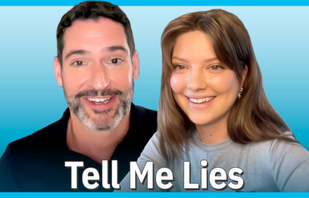 Tom Ellis and Cat Missal speaking with TV Insider