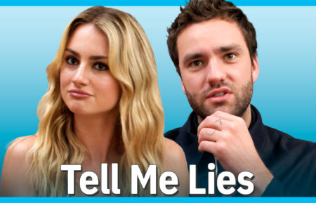 Grace Van Patten and Jackson White promoting 'Tell Me Lies'