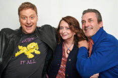 Alan Tudyk, Rachel Dratch, and Jon Hamm of Grimsburg