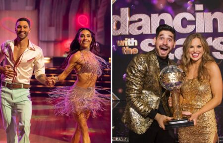 Joey Graziadei and Jenna Johnson on 'DWTS'; Hannah Brown and Alan Bersten on 'DWTS'