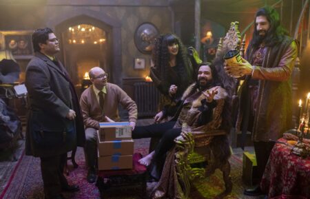 Harvey Guillen, Mark Proksch, Natasia Demetriou, Matt Berry, and Kayvan Novak for 'What We Do in the Shadows' Season 6