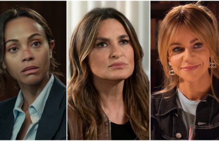 Zoe Saldana in Lioness, Mariska Hargitay in Law and Order SVU, and Kaitlin Olson in High Potential