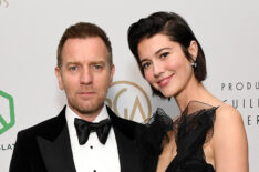 Ewan McGregor and Mary Elizabeth Winstead attend The 33rd Producers Guild Awards Supported by GreenSlate at Fairmont Century Plaza on March 19, 2022 in Los Angeles, California.