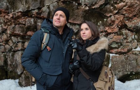 Lacey Chabert and Kristoffer Polaha in 'The Christmas Quest'