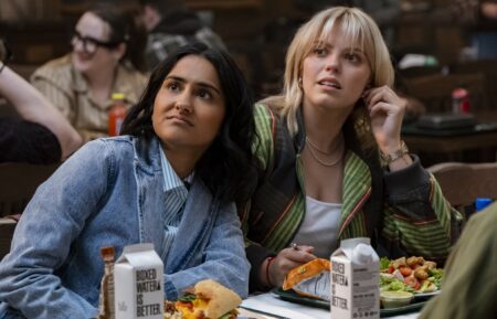 Amrit Kaur and Renee Rapp in 'The Sex Lives of College Girls' Season 3