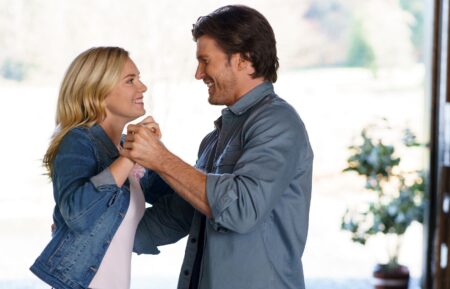 Cindy Busby and Christopher Russell in 'Love in the Forecast'